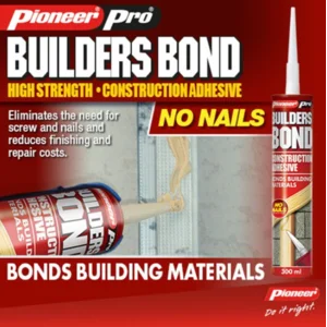 Lem Kayu Pengganti Paku Pioneer Builders Bond 300 ml Original Merekat Semua Material