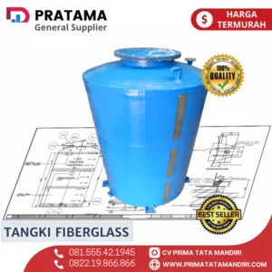 Tangki Fiber Silinder Tandon Air Roof Tank Tangki Tanam Ukuran Custom