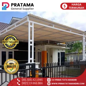 Minimalist CANOPY galvanized frame alderon / spandek / solarflat ROOF