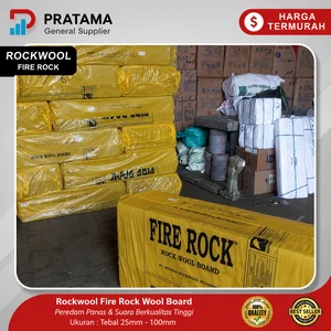 Material Insulasi Peredam Suara dan Panas Rockwool FIREROCK D8050 Firerock Density 80 kg/m³ Tebal 50mm x 60cm x 1 2m Fire Rock Surabaya aksesoris peredam suara