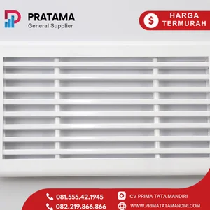 Linier Bar Grill ac / Bar Grille warna Natural / HVAC Ducting Grille 40x40cm Surabaya