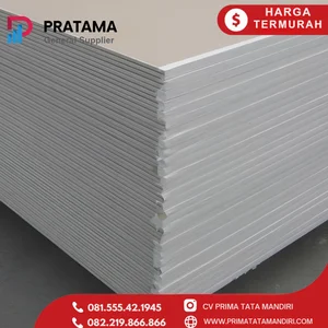 KALSIboard Part 8mm 1200 x 2400 fiber cement board for interior wall/partition applications – Water-resistant asbestos-free – Surabaya