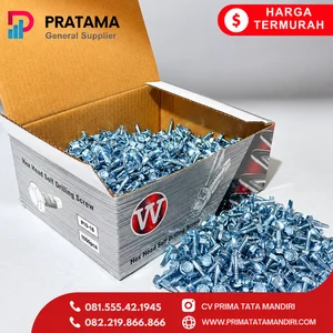 Baut Drilling 10x16 mm 1000 Pcs Merk W Skrup Kepala Hexa Sekrup SDS 