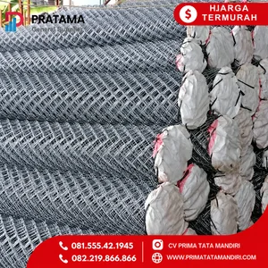 Kawat Harmonika Galvanis lubang 5cm Tinggi 2 m Tebal 3 mm Full panjang 25m Surabaya