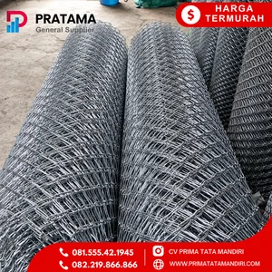 Kawat Harmonika 50 x 50 mm tebal 3 mm lebar 1.2 mtr panjang 25m kawat pagar Surabaya