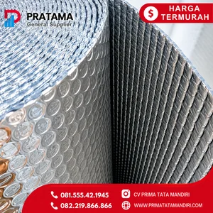 Insulasi Atap Aluminium Foil Bubble Wrap Aluminium Foil Roll Peredam Panas Dingin Tebal 4mm