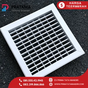 exhaust air Vent grill Aluminium 30x30cm SAG ventilasi udara HVAC Double Kisi-Kisi Adjustable