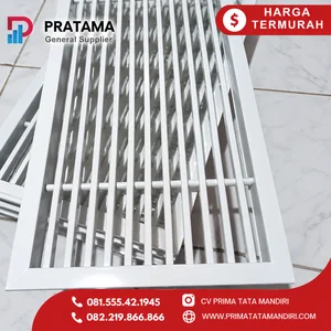 Bar Grile Grill Aluminium Uk Dalam 55x15 cm Ventilasi Udara Kisi-Kisi hollo Exhaust Fan Lubang Angin Rumah Anti Karat