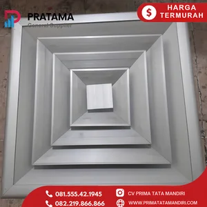 Air Grille Ac Aluminium Grill Diffuser Tanpa Damper 35x35 Cm Natural Surabaya