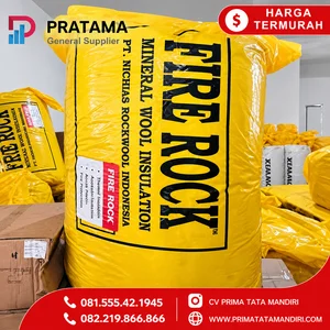 Distributo r Rockwool Surabaya 50mm density 60 KG gulungan Rockwool untuk Proyek