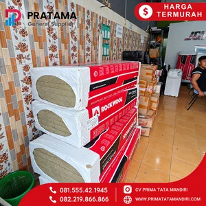  Rockwool Peredam Suara Rock wool Slab D80kg 50mm 1 pack 6pcs Material Insulasi Acoustic untuk Proyek 