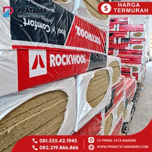 Rockwool Slab 50mm Density 60 Kg Material Insulasi Panas dan Suara Sidoarjo