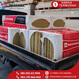 Rockwool Density 100kg Ukuran 120x60cm Material Insulasi Busa Peredam Suara Hidroponik