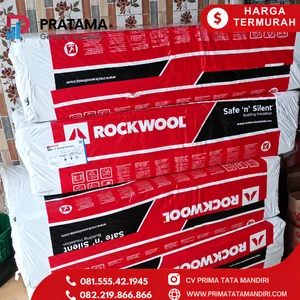  Rockwool Lembaran 50mm Density 60 KG Insulation untuk Insulasi Termal Akustik HVAC dan Proyek Industri Surabaya