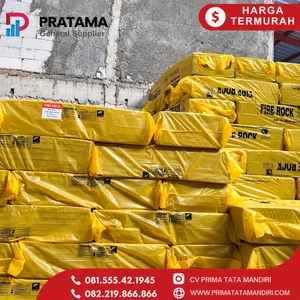  Rockwool Lembaran 60CMX120CM Tebal 25mm Peredam Suara Studio Genset DENSITY 80 Tahan Api Surabaya