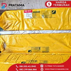 Distributo r Rockwool Slab Density 100 25mm 1200X 600 mm Roll Peredam Panas Suara Surabaya