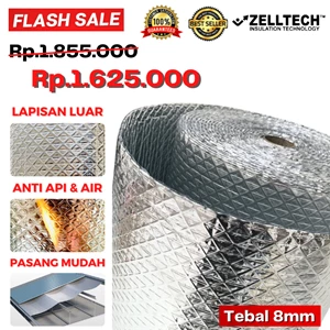 Aluminium Foil 8Mm Peredam Panas Atap Premium 25M