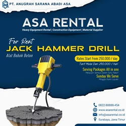 Sewa Jack Hammer Drill  By Anugrah Sarana Abadi Asa