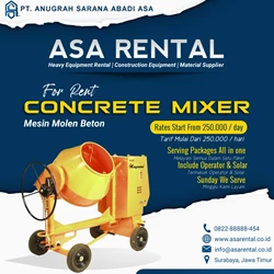Sewa Concrete Mixer (molen)  By Anugrah Sarana Abadi Asa
