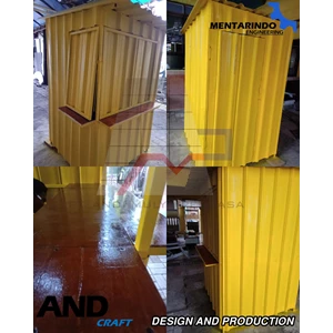 Semi Booth Container 1.2x1.2x2 meter
