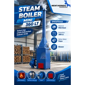 Steam Boiler 360 lt - Tungku uap  60 x 60 x 340 cm