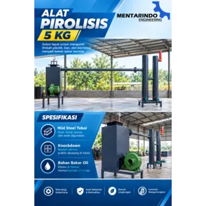 Mesin Pirolisis 5 Kg Single Combustion