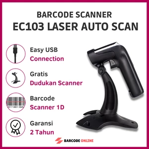 ALL ID EC103 1D BARCODE SCANNER + STAND