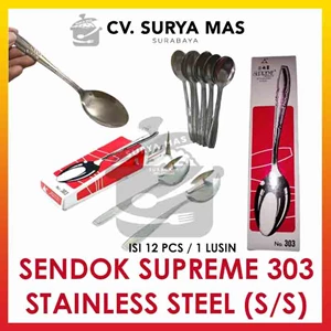 Sendok dan Garpu Makan Supreme Aluminium Premium Tebal 303 301 Supreme 