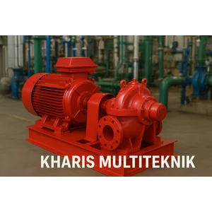 Pompa Pemadam Kebakaran Elektrik EBARA Horizontal Split Case Kapasitas 750 USGPM Head 110 Meter