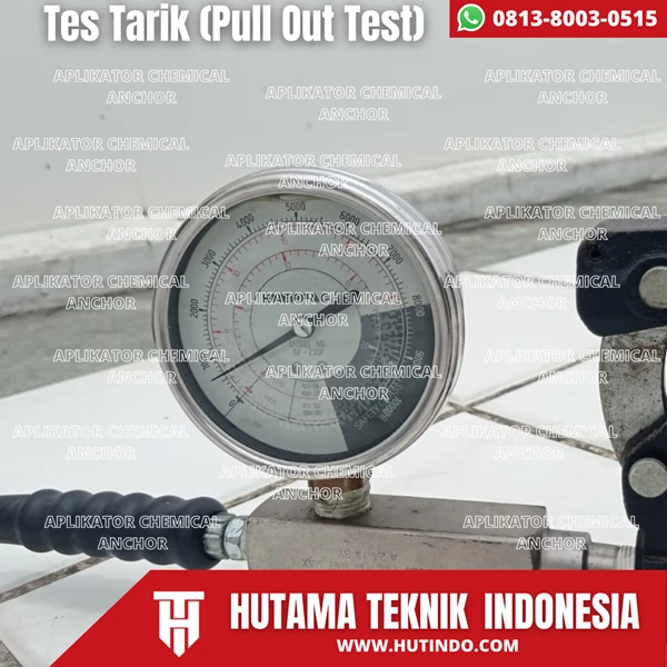 Jasa tes Tarik Chemical Anchor (Angkur) By CV. Hutama Teknik Indonesia