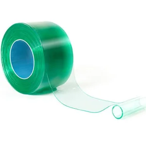 Tirai PVC / Plastik Warna Hijau Transparan 20cm
