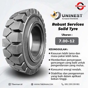 Ban Forklift Uninest Robust Services Solid Tyre 7.00-12