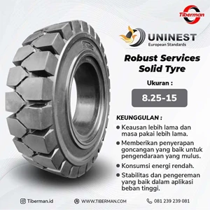 Ban Forklift Uninest Robust Services Solid Tyre 8.25-15