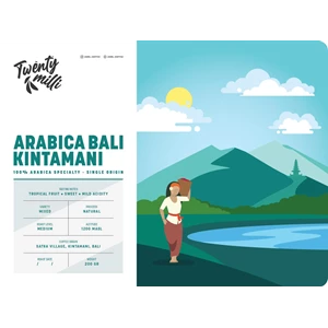 Kopi Arabika Kintamani Bali : Natural 200G  Bubuk/Biji - Giling Kasar
