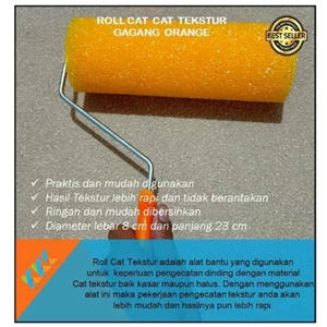 Roller Cat Tekstur Gagang Orange