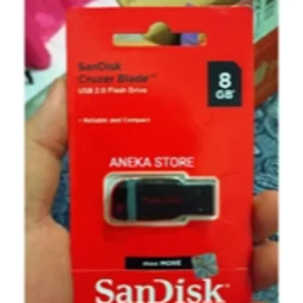Flashdisk Sandisk Usb 8 Gb Black
