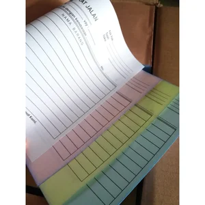 Cetak Buku Nota NCR Custom - 1/2 Folio 3 Ply - 1 Warna