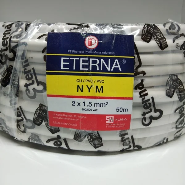 Kabel Listrik NYM 2 x 1.5 mm - Eterna