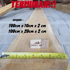 Papan kayu jati serut amplas halus 2cm x 20cm x 200cm papan hambalan jati asli termurah