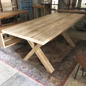 Wood Pine Top Table Minimalist