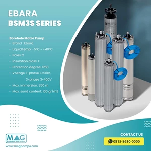 Motor Pompa Submersible Ebara BSM3S untuk pompa 3 sampai 10 inch