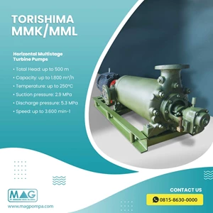 Torishima MMK Horizontal Multistage Centrifugal Pump