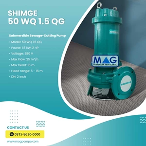 Sewage Submersible Pump Shimge 50 WQ 1.5 QG