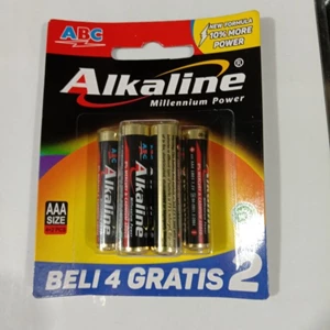 Aaa Abc Alkaline Battery Pack 6 Pcs / A3 / Battery
