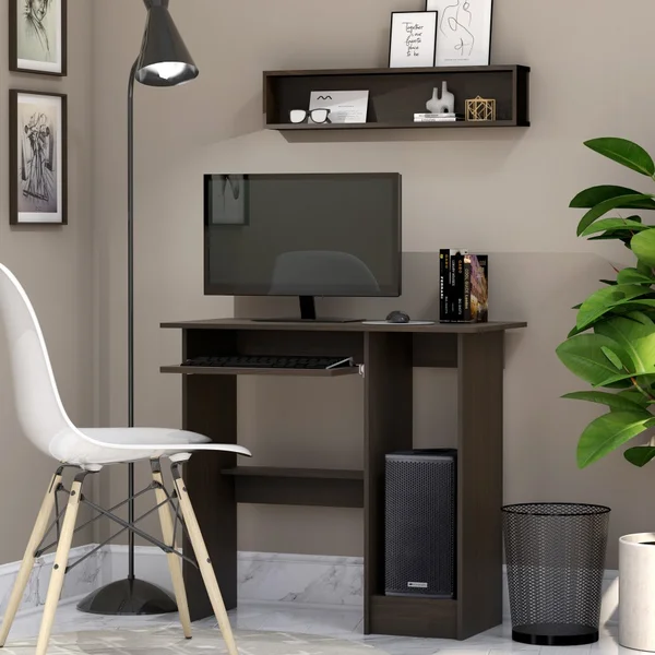 Meja Komputer / Computer Desk / Oggi Matrix 005 - Black Oak