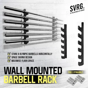SVRG. Olympic Bar Barbell Rack - Rak Barbel Bar - Dumbell Dumbel