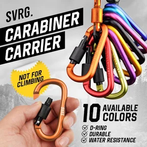 Carabiner Carrier - Karabiner Alumunium - Gantungan Tas 8Cm