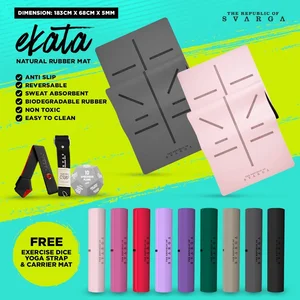 Matras Yoga Mat - Ekata Rubber Mat - Matras Ekata Polos