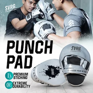 Svarga Punch Pad PU Leather - Focus Mitt - Boxing - MMA - Muay Thai