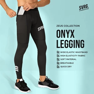 SVARGA ONYX Celana Legging Sport Pria – Celana Spandex Strit Olahraga